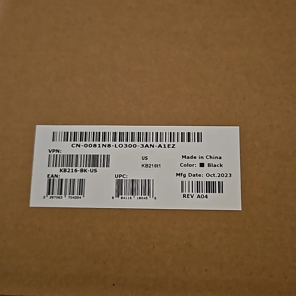 NIB | Dell Wired Keyboard & Wired Mouse